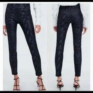 Zara hi rise legging pants L NWT